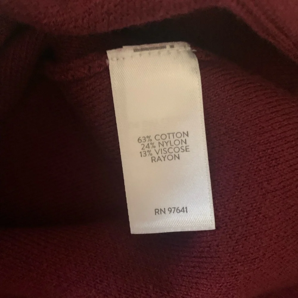 J. Jill Rich Burgandy Sweater Skirt NWT - L